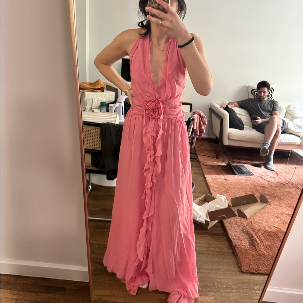 Blumarine Pink Silk Gown - Picture 5 of 5